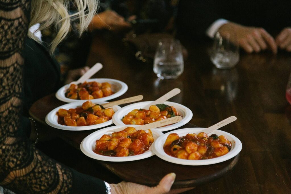 Serving gnocchi