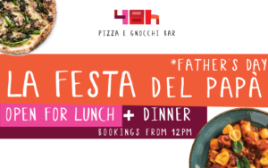 Open Father's Day lunch and dinner